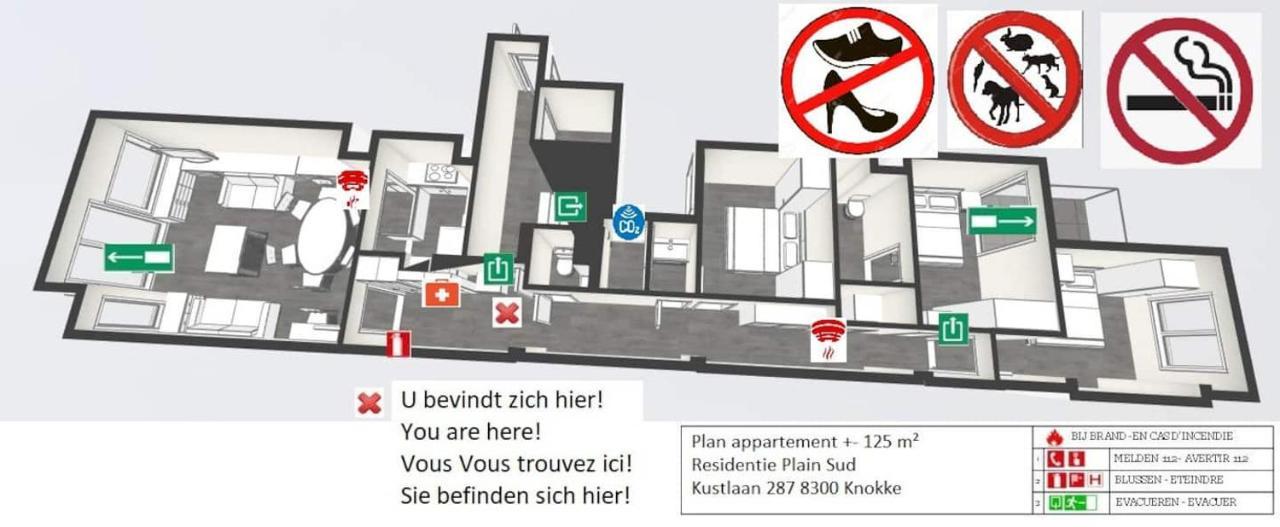 Top Location! Unique Luxurious 2-Bedroom Apartment In Knokke - 'T Zoute Eksteriør billede